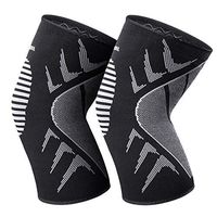 OMERIL Knee Brace, 2 Packs Breathable Knee Compression Sleeves for Men and Women. Anti-Slip Knee Support for Running, Jogging, Crossfit, Joint Pain Relief, Arthritis and Injury Recovery