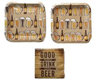 Beers And Cheers 7" Plates (16) Napkins (16)