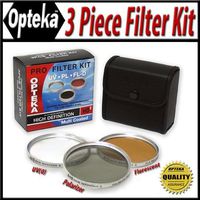 Opteka 62mm HD Professional Filter Kit (UV, PL, FLD) for Sony HDR-FX7 1080i HDV Handycam Camcorder