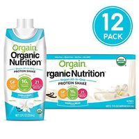 Orgain Organic Vegan Plant Based Nutritional Shake, Vanilla Bean - Meal Replacement, 16g Protein, 21 Vitamins & Minerals, Non Dairy, Gluten Free, Lactose Free, Kosher, Non-GMO (Packaging May Vary)