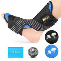 Ultra Breathable Night Splint Kit-Corrective Brace Soft Pad Massage Ball Elastic Strap Pain Relief for Sound Sleep
