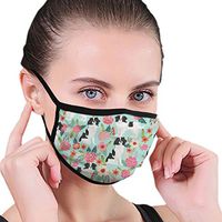 Soft Face Masks Earloop Anti Allergy Half Face Mouth Mask for Pollen Smog Surgical Climbing Women Men Kids - Anti Pollution (Dog Pet Floral)
