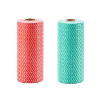 SMXH Reusable Kitchen Paper Disposable Multipurpose Non-woven Fabric Nonstick Wiping Rags House Cleaning Cloth Kitchen Dish Dishcloth Roll of 50pcs