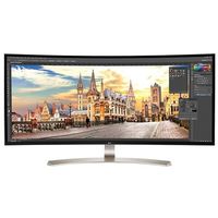 LG 38UC99-W Display Port+HDMI 3840x1600 37.5" Monitor, Silver (Certified Refurbished)