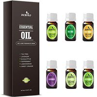 Aromatherapy Essential Oils Kits - DALEME 100% Pure Therapeutic Grade Gift Sets for Oil Diffuser, Massage including Tea Tree/Peppermint/Sweet Orange/Lavender/Eucalyptus/Lemongrass
