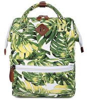 FITMYFAVO 14" Laptop Backpack for Women | Casual Backpack | Daypack for Women (Palm Leaf)