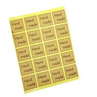 20 Pcs Sticker Kraft Label Hand Made Gift Cake Baking Sealing Sticker by UBOOMS