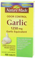 Nature Made Odor Control Garlic, 1250mg, 100 Tabs