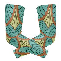 LEVEIS Pattern of Antique Arm Sleeves UV Protection for Men Women Sunblock Protective Gloves Running Golf Cycling Driving Long Arm Cover 1 Pair
