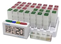 MedCenter Systems Low Profile System 31 Day Organizer with Talking Alarm Clock