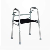 Rollators KALO ROMX-Standard Walkers Comfy Lightweight Handle Classic Folding Walker, Adjustable Height 29-36 Inch, Silver