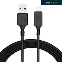 Micro USB (1.8m/6ft) Durable Charging Cable DR Rock Powerline Data Cable for Samsung, Nexus, LG, Motorola, Android Smartphones and More (Black) (6FT)