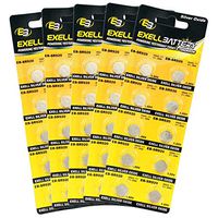 5pc 10pk Exell EB-SR921 Silver Oxide 1.5V Watch Battery Replaces 371/370