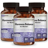 Hormone Balance for Women by DailyNutra - Natural Mood Supplement - PMS Relief and Menopause Support | Featuring Clinically Studied KSM-66 Ashwagandha (3-Pack)