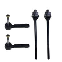 DLZ 4 Pcs Front Suspension Kit-2 Inner 2 Outer Tie Rod End Compatible with Chevrolet Suburban 1500 2000-2006, Chevrolet Tahoe 2001-2004, GMC Yukon 2001-2006, GMC Sierra 1500 4WD 99-06 ES3488 ES3493T
