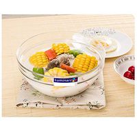 AXZHYX Bowl Tempered Transparent Glass Bowl Tableware Fruit Salad Bowl Egg Bowl Large Soup Bowl Household Microwave Oven Hotel Tableware Home Noodles Boiled Fish Soup Bowl (Color : 2310.4cm)