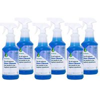 Naturama, Natural Glass Cleaner Spray - Organic Natural Cleaner, Streak Free and Multi Glass Use (32 Ounce 6 Pack)