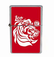 Customized Collectables Leo Astrological Sign Horoscope Flip Top Oil Cigarette Lighter