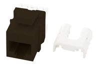 Legrand - On-Q WP3475BR Cat5e RJ45 Quick Connect Keystone Insert with 110 Punch-Down, Brown