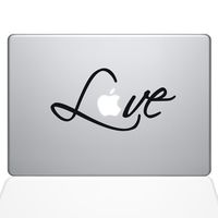 The Decal Guru 1780-MAC-15P-BLA Love's Signature Decal Vinyl Sticker, 15" MacBook Pro (2015 & Older), Black