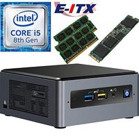 Intel NUC8I5BEH 8th Gen Core i5 System, 8GB Dual Channel DDR4, 240GB M.2 SSD, NO OS, Pre-Assembled and Tested by E-ITX