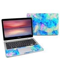 Electrify Ice Blue Protector Skin Sticker Compatible with Asus Chromebook C302 - Ultra Thin Protective Vinyl Decal Wrap Cover