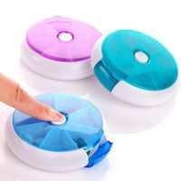 ZZZYH Pill Container Removable Boxes Weekly Daily Organiser Tablet Medicine Pots Dispenser 7 Day Week 3 Pack 1 of Each Colour 21 Compartments