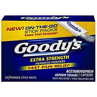 Goody's Extra Strength Powders | Fast Pain Relief | Aspirin & Caffeine | 50 Count | 3 Pack 