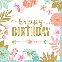 1st Birthday 'Boho Girl' Lunch Napkins (16ct)