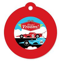Let’s Go Racing - Racecar - Baby Shower or Race Car Birthday Party Favor Gift Tags (Set of 20)