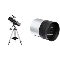 Orion 09007 SpaceProbe 130ST Equatorial Reflector Telescope (Black) &  8200 3.6mm E-Series Telescope Eyepiece