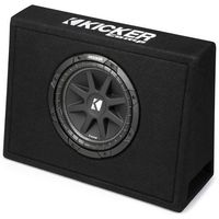 Kicker Single 10-Inch Comp 4 Ohm 150W Loaded Subwoofer Enclosure Box | 43TC104