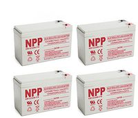 NPP High Rate HR1234W FR 12V 34W(15min.Rate) SLA UPS 12V 9Ah Battery with F2 Style Terminals / (4pcs)