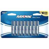 Rayovac Alkaline AA Batteries, 815-24CF2, 24-Pack