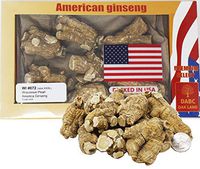DABC OAK LAND 4OZ=113g/Box American Ginseng,Pearl XXX-Large,20-25pcs/lb,Hand-Selected Wisconsin Farmed Ginseng Root |美国威斯康辛州西洋参/花旗参 特特特大珍珠泡参 礼盒装 |Cultivated Ginseng WI 072# Box