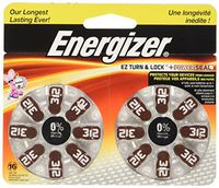 Energizer Batteries AZ312DP EZ Turn and Lock Hearing Aid, Size 312, 16 Count