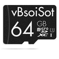 vBsoiSot 64GB Memory Card with Adapter, Black, Standard Packaging - V/TF/64