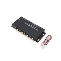 uxcell 1 Input 8 Video Output Controll Channel Booster Amplifier Splitter for Auto Car