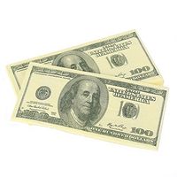 Warmtree $100 Dollars Bill Funny Money Napkin,4 Packs(40 Napkins in Total)