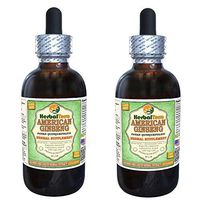 American Ginseng (Panax Quinquefolius) Glycerite, Dried Root Alcohol-Free Liquid Extract (Brand Name: HerbalTerra, Proudly Made in USA) 2x2 fl.oz (2x60 ml)