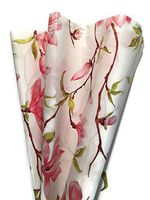 Pink Magnolia Printed Tissue Paper for Gift Wrapping, 24 Large Sheets, 20x30