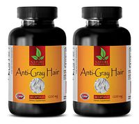 Anti-Aging Pill - Anti-Gray Hair 1200 Mg - Saw Palmetto Extract - 2 Bottles (120 Capsules)