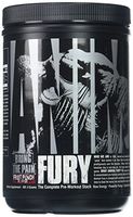 Animal Fury - Pre Workout Powder Supplement for Energy and Focus - 5g BCAA, 350mg Caffeine, Nitric Oxide, Without Creatine - Powerful Stimulant for Bodybuilders - Fruit Punch - 30 Servings