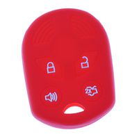 MonkeyJack Car Remote Key Case Cover Holder Guard for Ford Kuga Focus Transit - Red