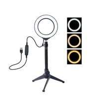 ierkag 3.6 inch Portable USB LED Ring Fill Light Camera Photography Supplement LED Lights Tools Macro & Ringlight Flashes