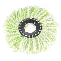 Baost Durable Round Shape Replacement Mop Micro Head Refill Universal for 360°Spin Magic Mop Floor Cloth Mop Head (Green)