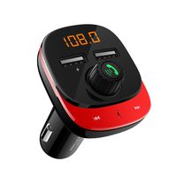 Bluetooth FM Transmitter for Car, AIRGINE Car Charger Adapter, Car Kits for Hand-Free Calling, U Disk, TF Card, Bluetooth Music Player