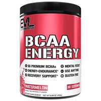 Evlution Nutrition BCAA Energy– Essential BCAA Amino Acids, Vitamin C, and Natural Energizers for Performance, Immune Support, Muscle Building, Recovery, B Vitamins, Pre Workout, 30 Serve, Watermelon