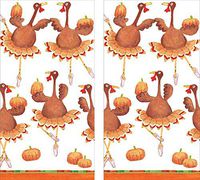 Caspari Hankies Pocket or Purse Tissue Packets (6 Pack, Turkeys)