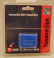 INNOVATION 48695 NINTENDO 64 256 KB MEMORY CARD